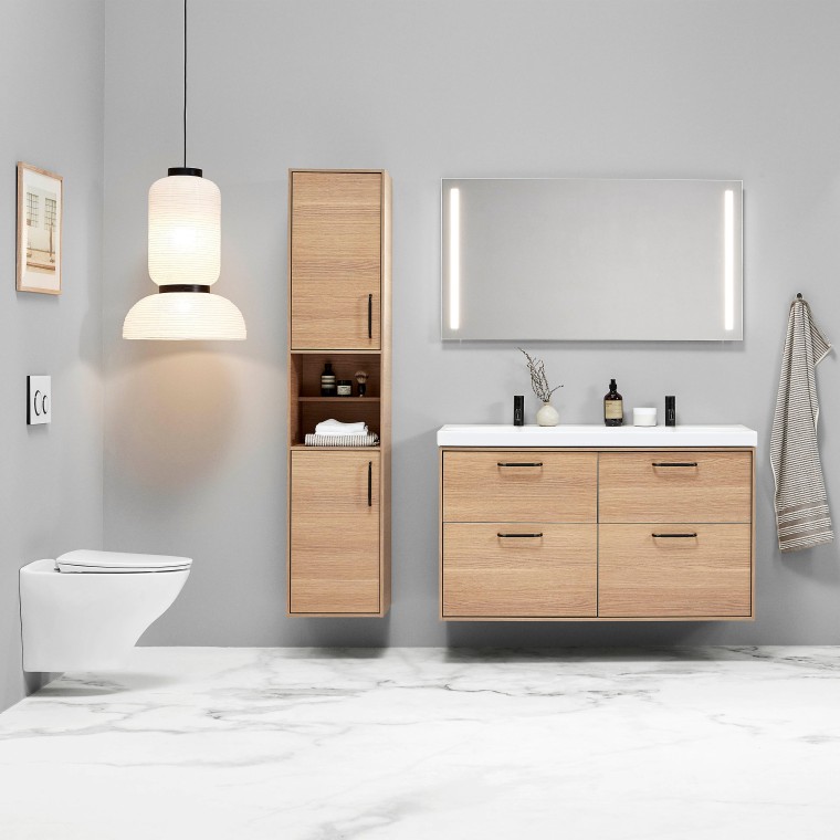 „Ifö Sense Art“ baldai ir „Spira“ WC puodas „Ifö Sense Art“ baldai ir „Spira“ WC puodas