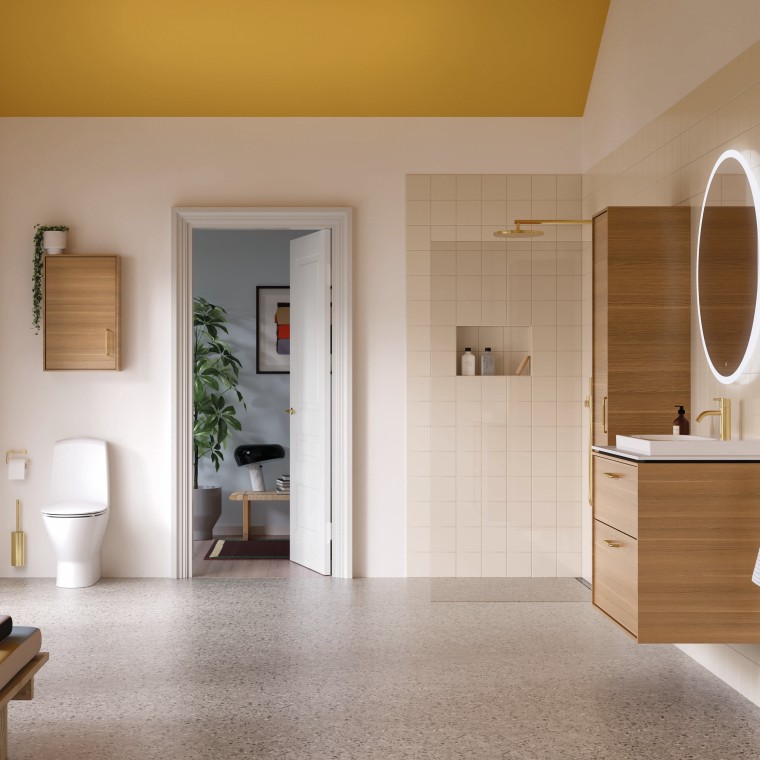 „Sense Art“ baldai, „Spira“ WC puodas ir „Showerama Art“ dušo sprendimas