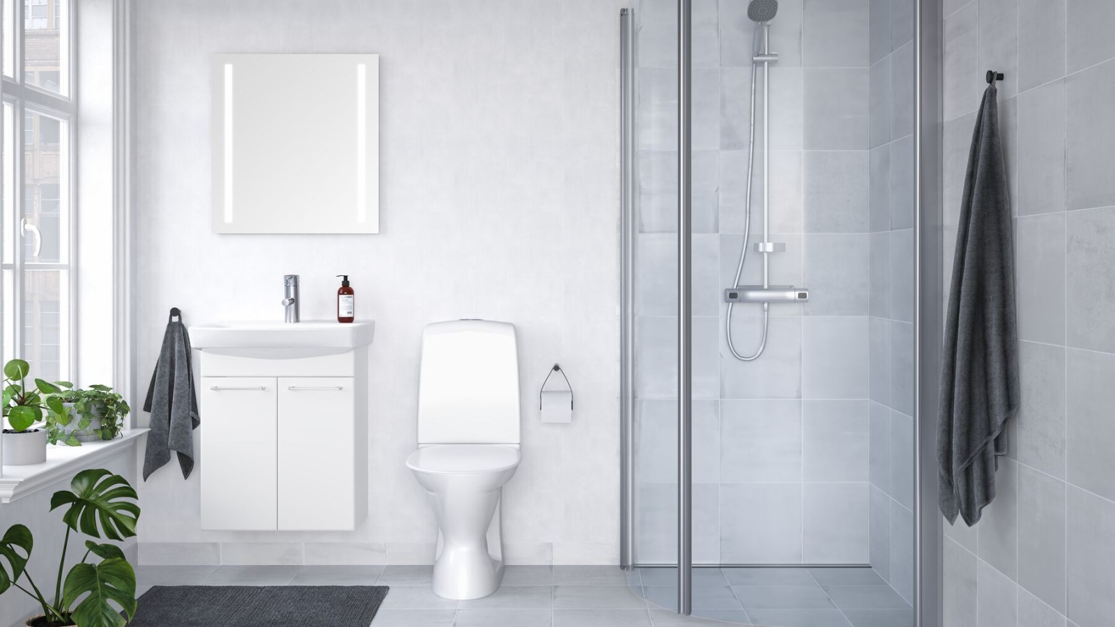 Mažas vonios kambarys Mažas vonios kambarys