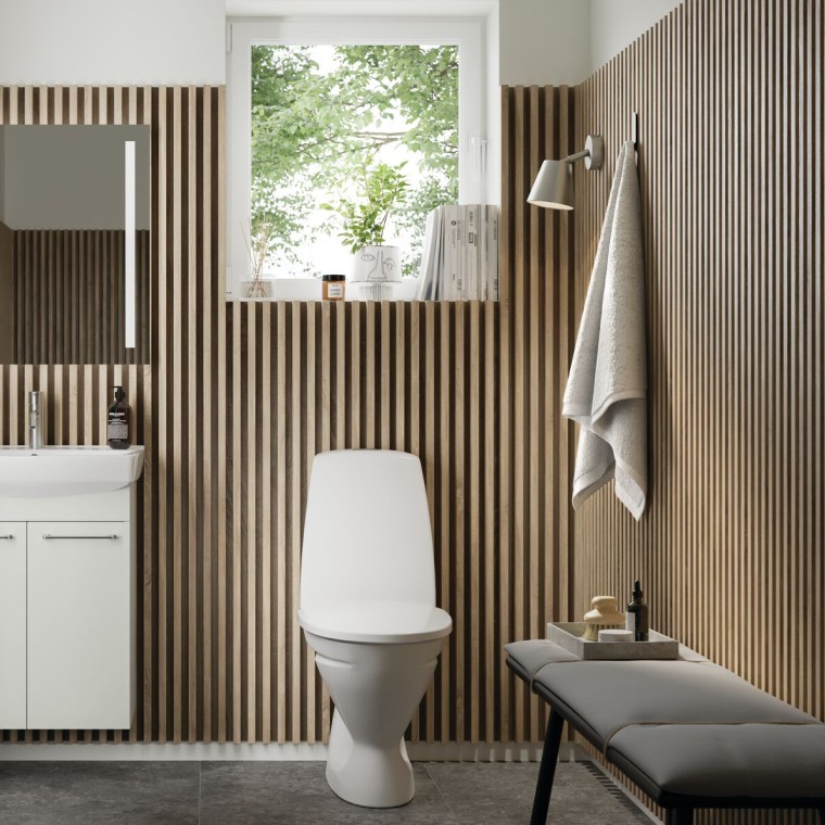 „Ifö Spira“ baldai ir „Ifö Sign“ pastatomas WC puodas