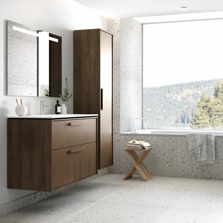 „Ifö Sense Art“ baldai ir „Geberit Option“ veidrodis „Ifö Sense Art“ baldai ir „Geberit Option“ veidrodis