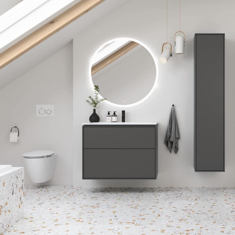 „Ifö Sense Art“ baldai ir „Spira Art“ WC puodas „Ifö Sense Art“ baldai ir „Spira Art“ WC puodas